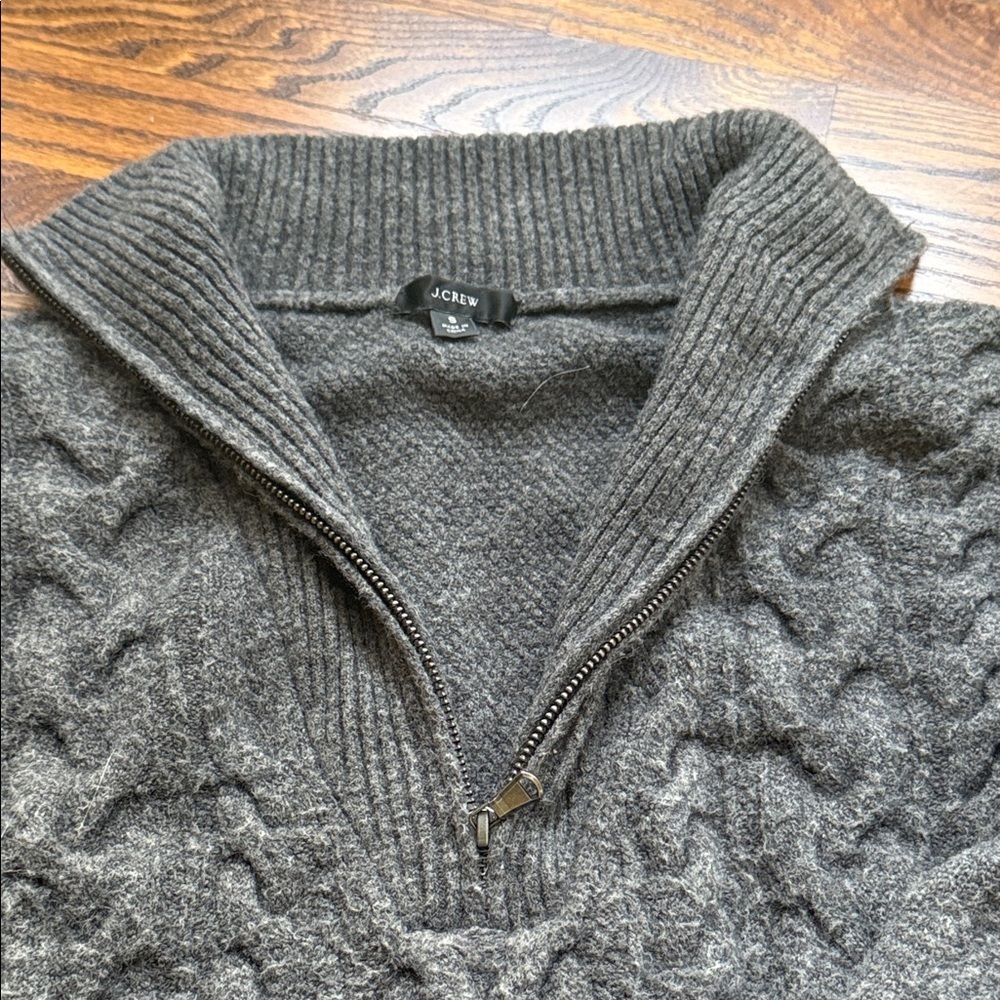 J. Crew Heather Gray Knit Pullover - Picture 4 of 7